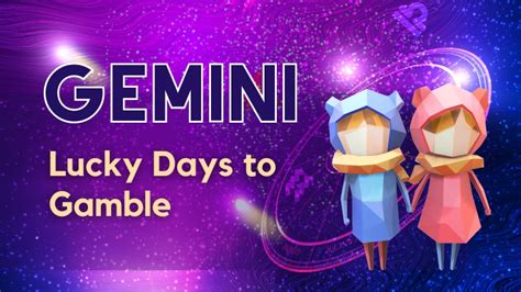 gemini gambling luck today|Gemini Gambling Luck Horoscope: Your Best Days To Gamble.